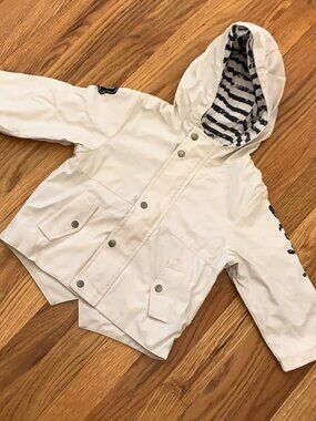 3Pommes White Baby Unisex Jacket Size 2